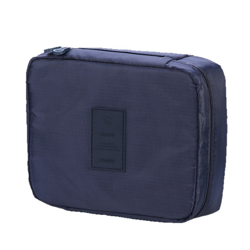 Bolsa de maquillaje cuadrada coreana, bolsa de lavado portátil, bolsa de almacenamiento de cosméticos, bolsa de almacenamiento multifuncional portátil