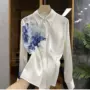 值得定位气质仿真丝衬衫