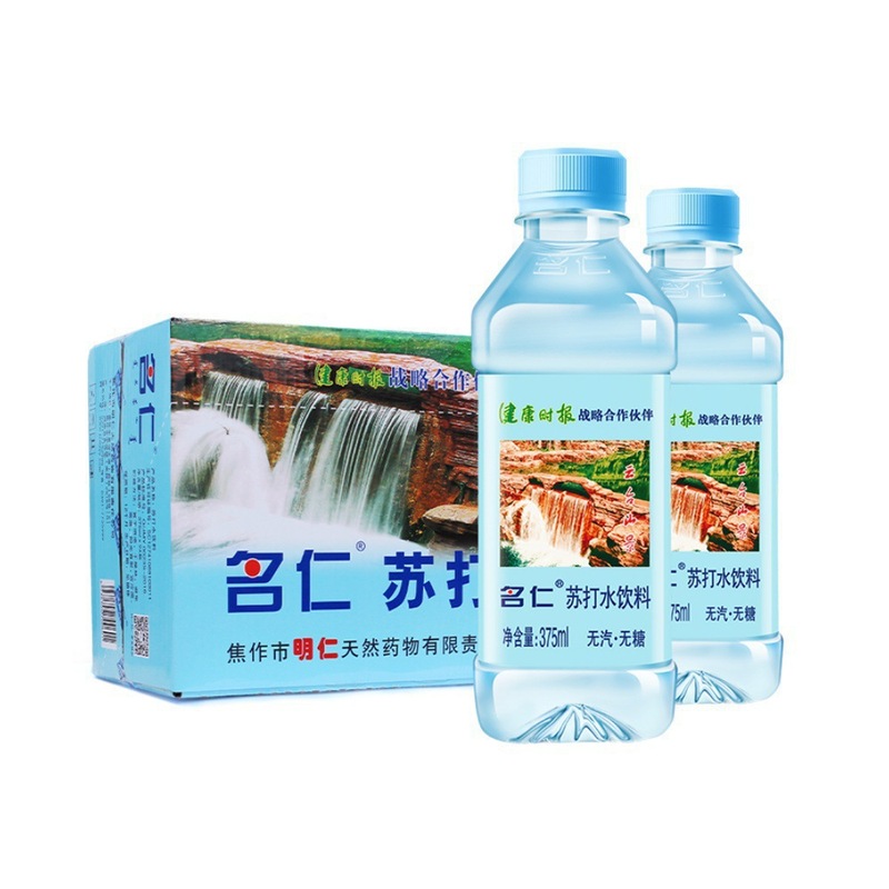 明仁ソーダ水全箱 375ml×24本 オリジナルノンガスソーダ飲料/レモン入り砂糖入り飲料6本|undefined