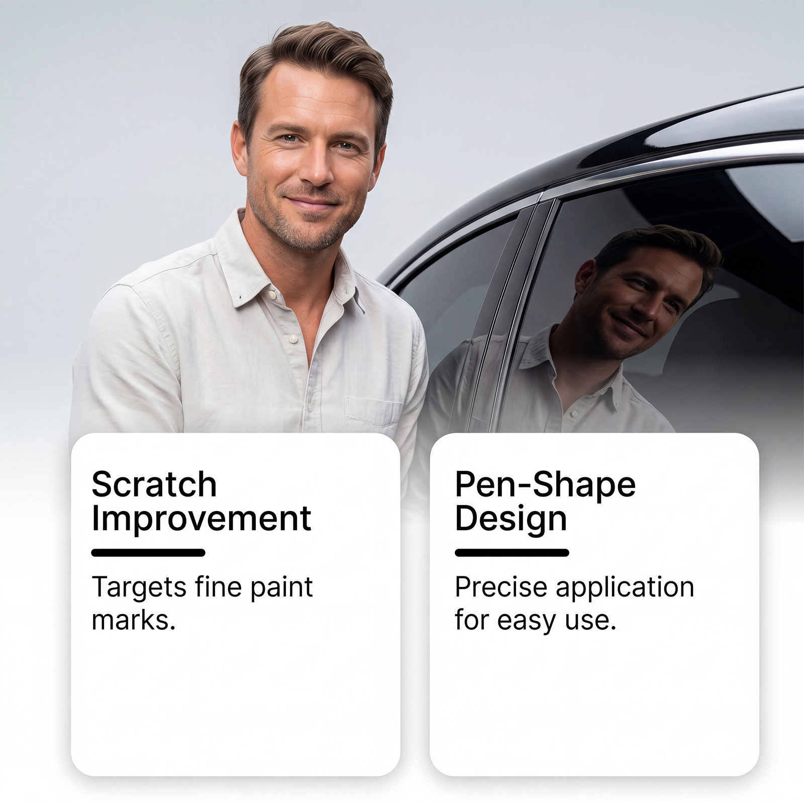 Cross-Border Foreign Trade Full English Version Hikmarion Car Light Scratch Repair Pen Paint Scratch Refurbishment Touch-Up Pen