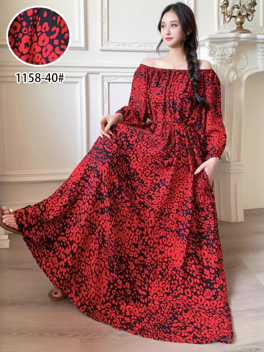 Ropa de mujer de talla grande transfronteriza europea y americana, vestido informal de algodón largo hasta la rodilla, holgado y cómodo, para verano, ropa de maternidad.