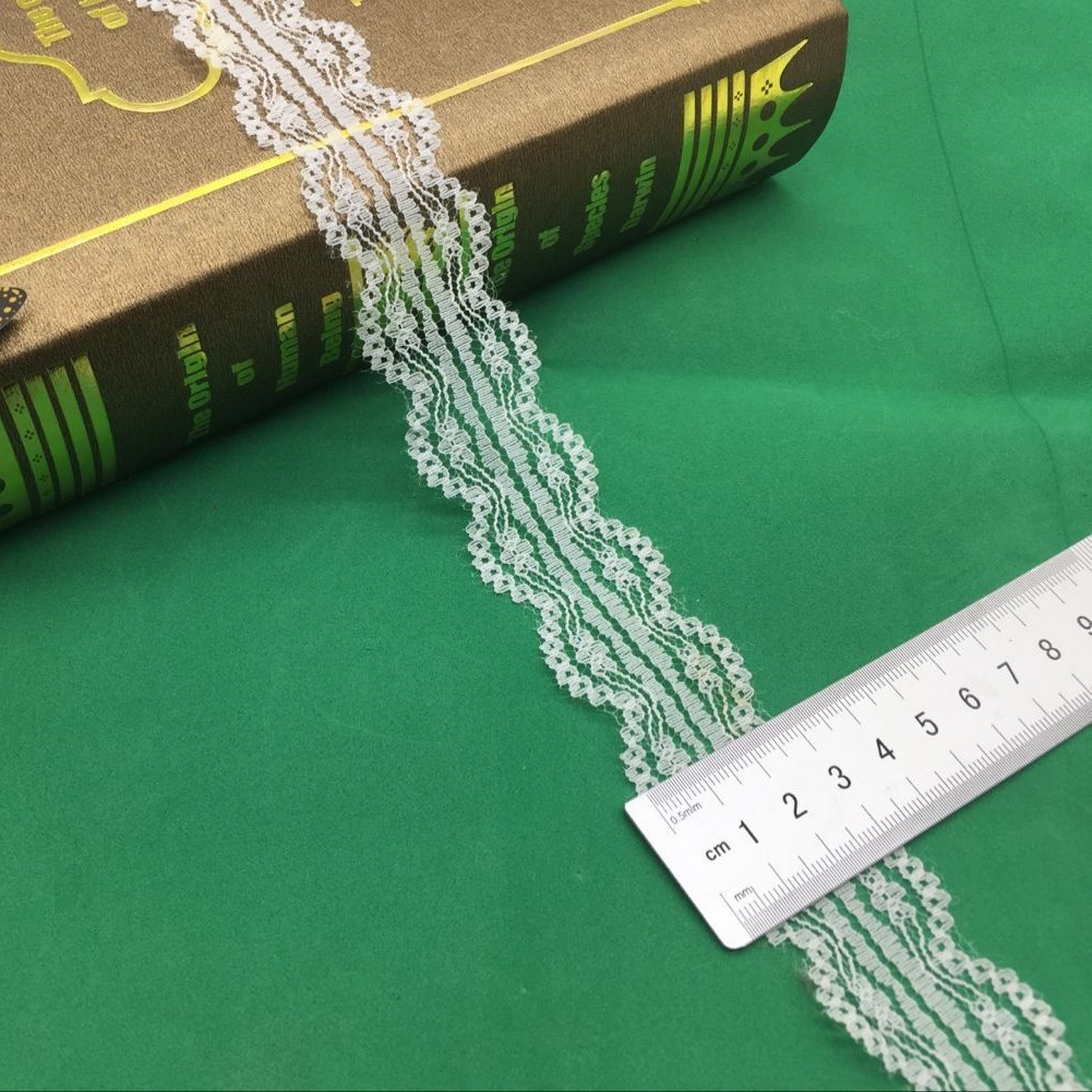 福建长乐专业蕾丝双边花边辅料现货供应厂里直销197-2#宽度2.6CM