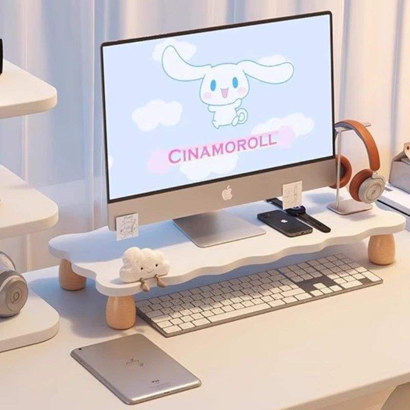 新品デスクトップパソコン高くなる棚ディスプレイ棚寮パソコン高くなる棚デスクトップ収納ins少女|undefined