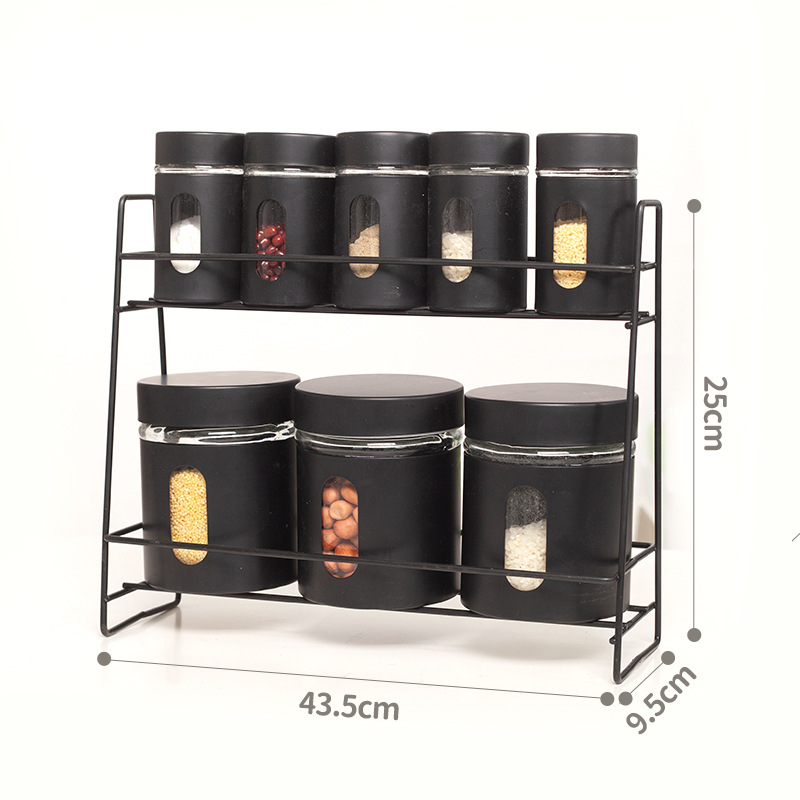 Juego de frascos de vidrio herméticos sin plomo para especias, venta al por mayor