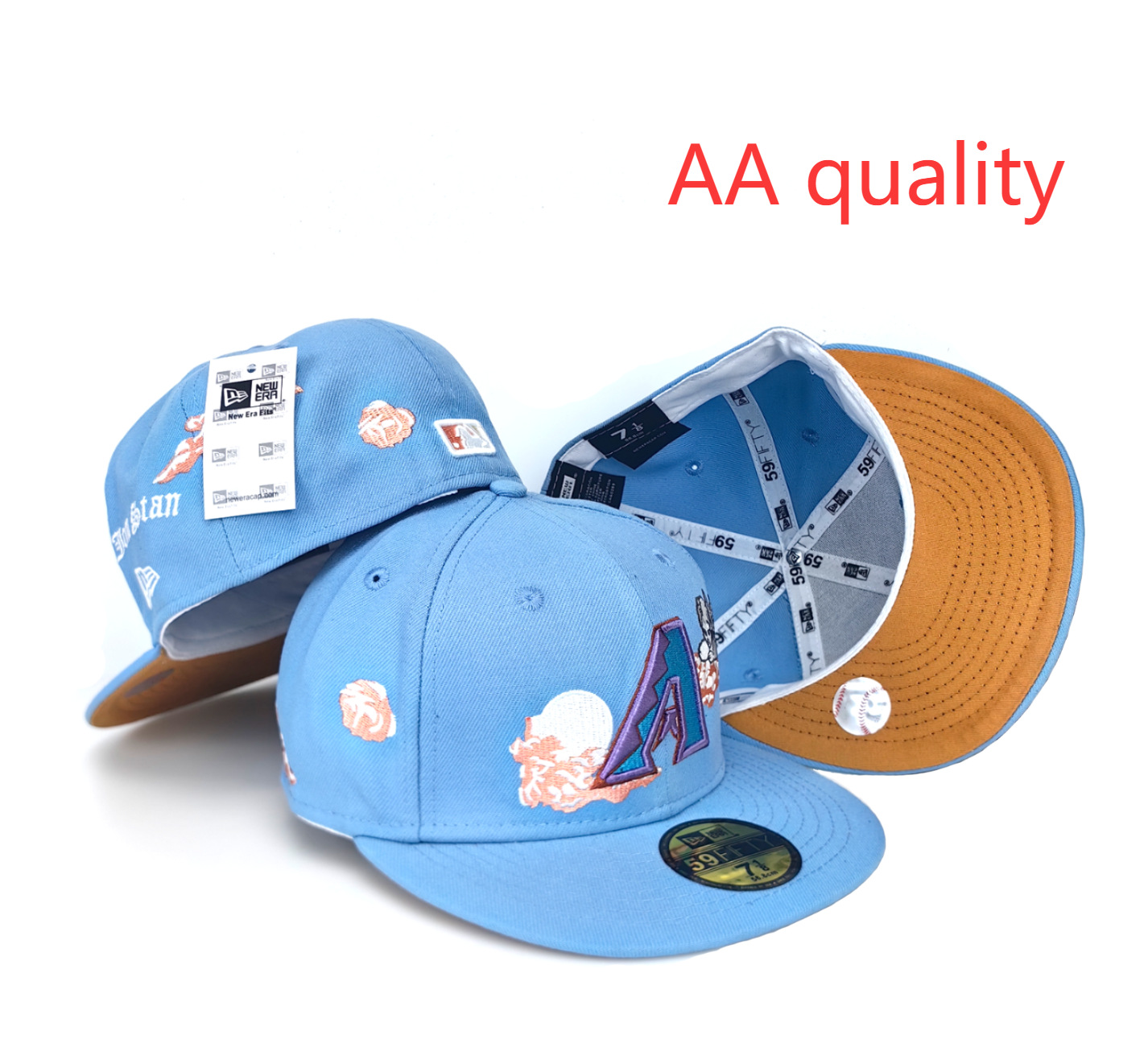 2025 nueva gorra de béisbol MLB de comercio exterior transfronterizo de gran venta, sombrero de borde plano de moda de ala plana móvil Loki