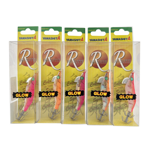 Japanese YAMASHITA No. 1.5/1.8 full-dark wooden shrimp squid hook blow tube cuttlefish squid bait 3g 5g fake bait