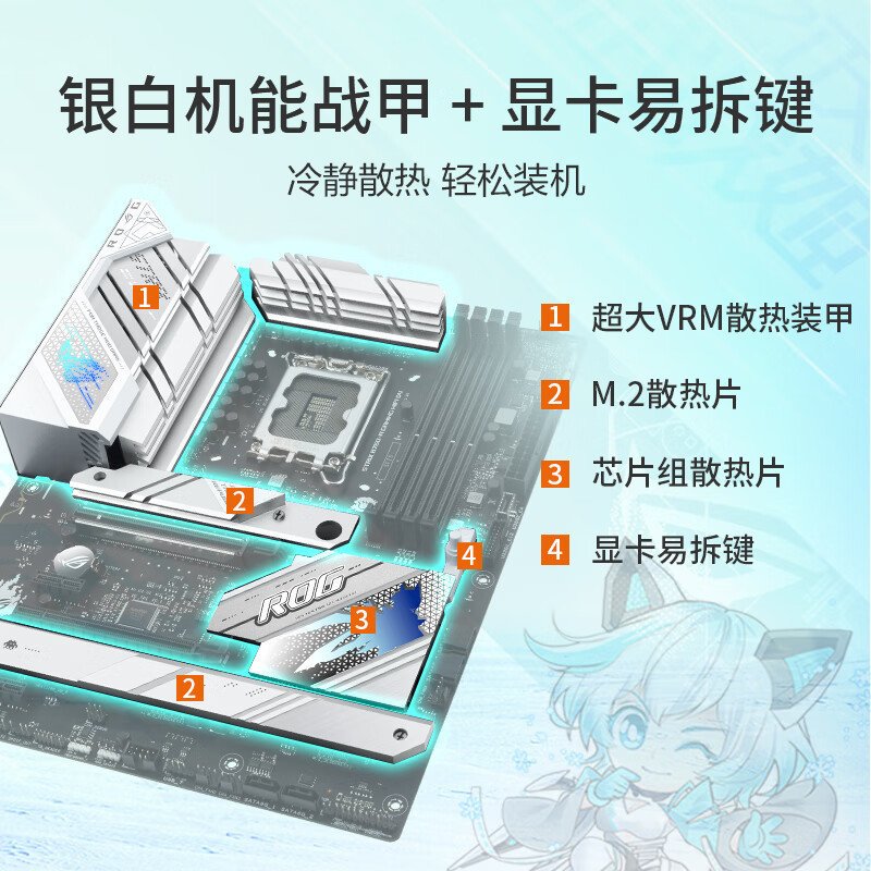 Suitable for Asus Rog Strix B760-A Gaming Wifi D4 Chuixue Motherboard Supports 13Th/12Th Generation Suitable for Asus Rog Strix B760-A Gaming Wifi D4 Chuixue Motherboard Supports 13Th/12Th Generation