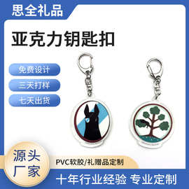 亚克力钥匙扣定制动漫卡通周边立牌冰箱贴定做双面小礼品挂件