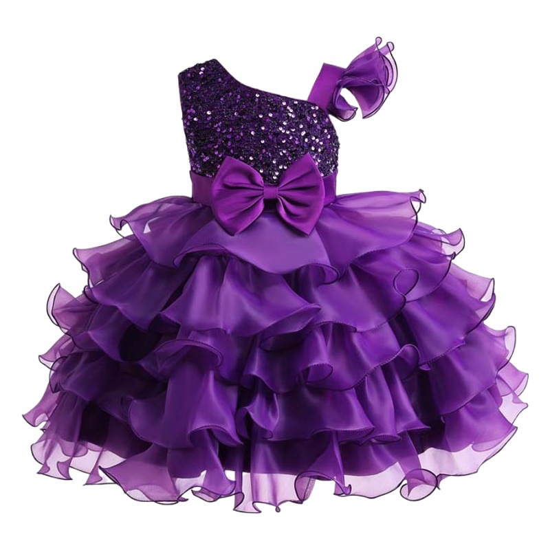 Vestido de princesa para niñas, vestido infantil de alta gama, nuevo modelo 2025, vestido de un año para bebés, suministro directo de fabricante de comercio exterior.
