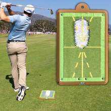 跨境新品Golf Training Mat高尔夫挥杆轨迹练习垫击球痕迹训练垫