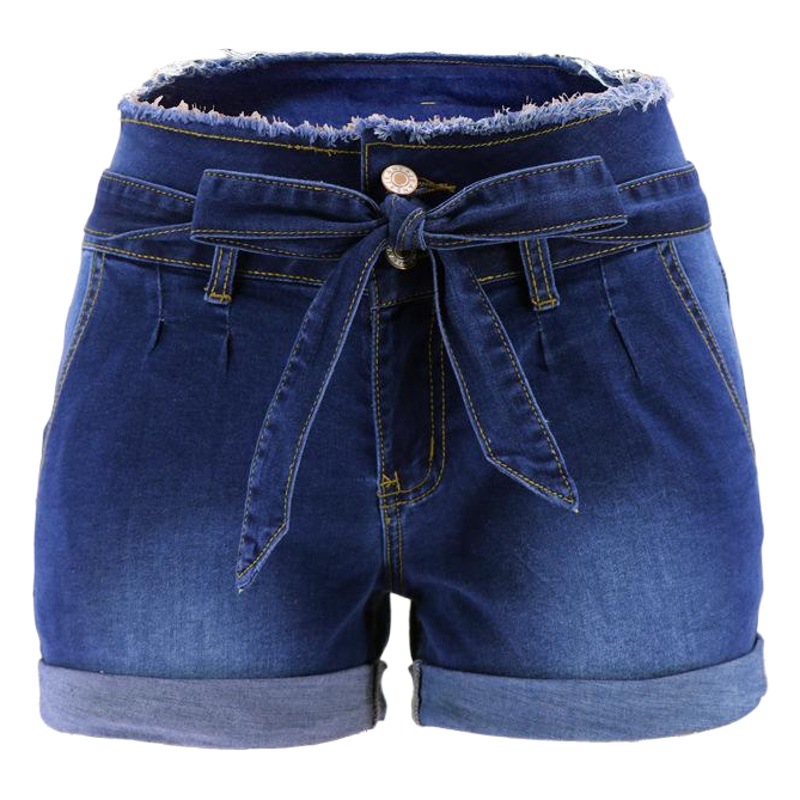 Primavera transfronteriza en stock venta al por mayor de cintura alta flanger estudiante chica pierna ancha pantalones cortos de mezclilla Amazon eBay estación independiente