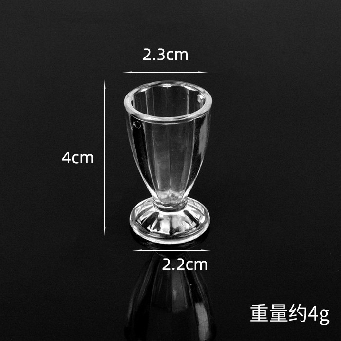 Directo de fábrica simulación alimentos y jugar taza accesorios hechos a mano DIY mini copa vino crema sundae mousse