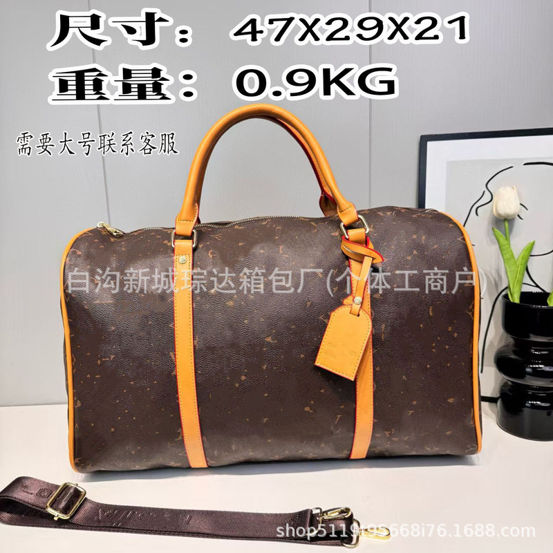 Cross-border 2026 new style LV pillow bag, shoulder bag, Boston bag, fashionable crossbody bag, handbag, travel bag