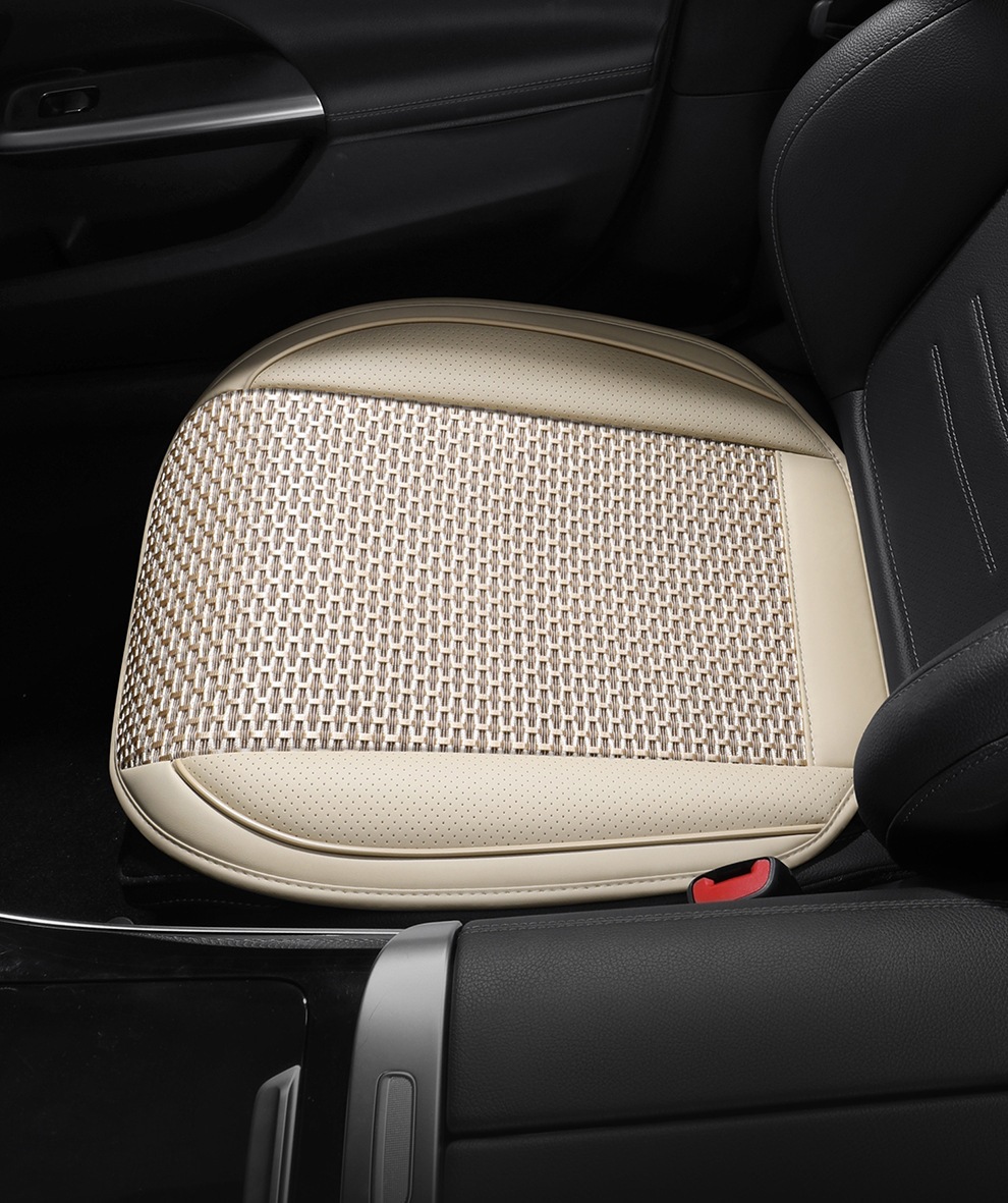 Directly from the manufacturer, breathable leather combined with ice silk, three-dimensional comfort, soft, suitable for all seasons, durable, dirt-resistant, universal car seat cover