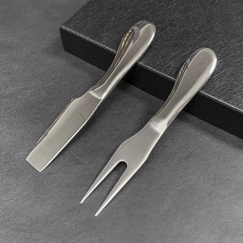 Gift box stainless steel, set, oil, fruit fork, shovel, (Cross-border trading), 4 pieces