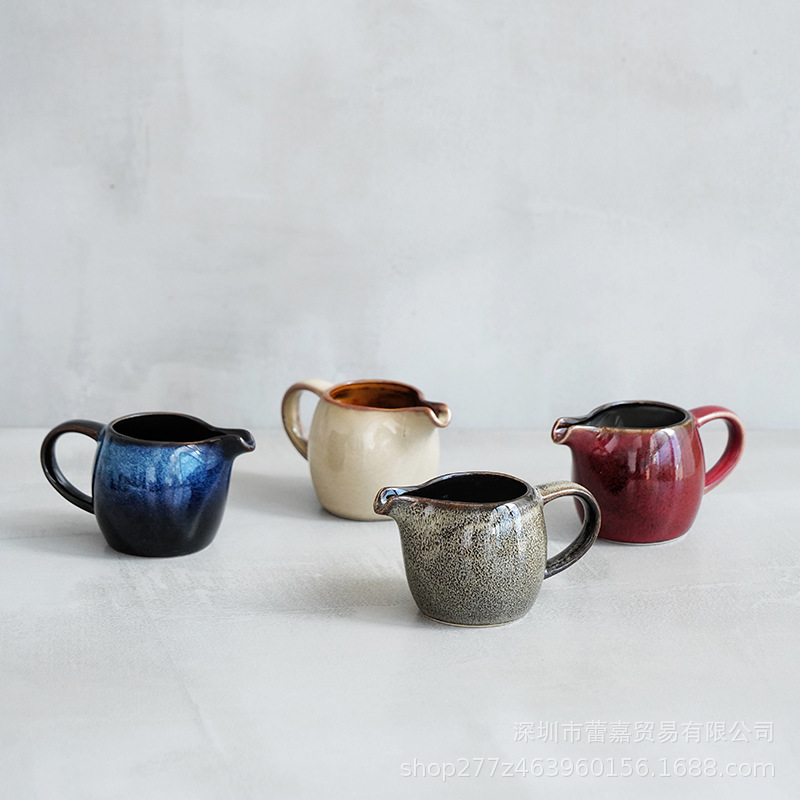 Cross-border retro western restaurant milk cup, milk jug, steak sauce cup, creative western restaurant sauce cup, coffee extraction milk cup