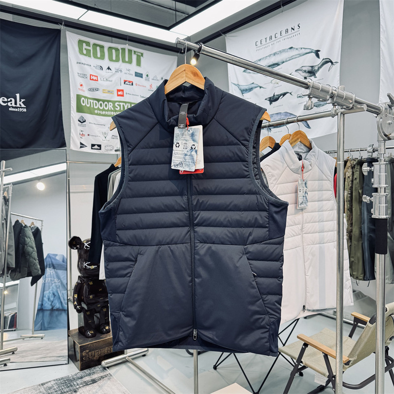 Lujiapinpeng Wear-Resistant, Water-Repellent, Unisex Outdoor Windproof and Warm Stand-Collar down Vest