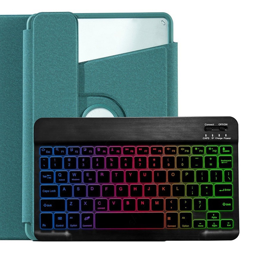 適用小米6/6pro旋轉亞克力藍牙鍵盤保護套華為MatePad11.5上筆槽