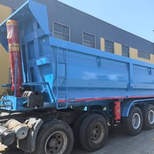 豪沃前四后八自卸车跨境出口非洲四桥后翻自卸半挂车非洲专供