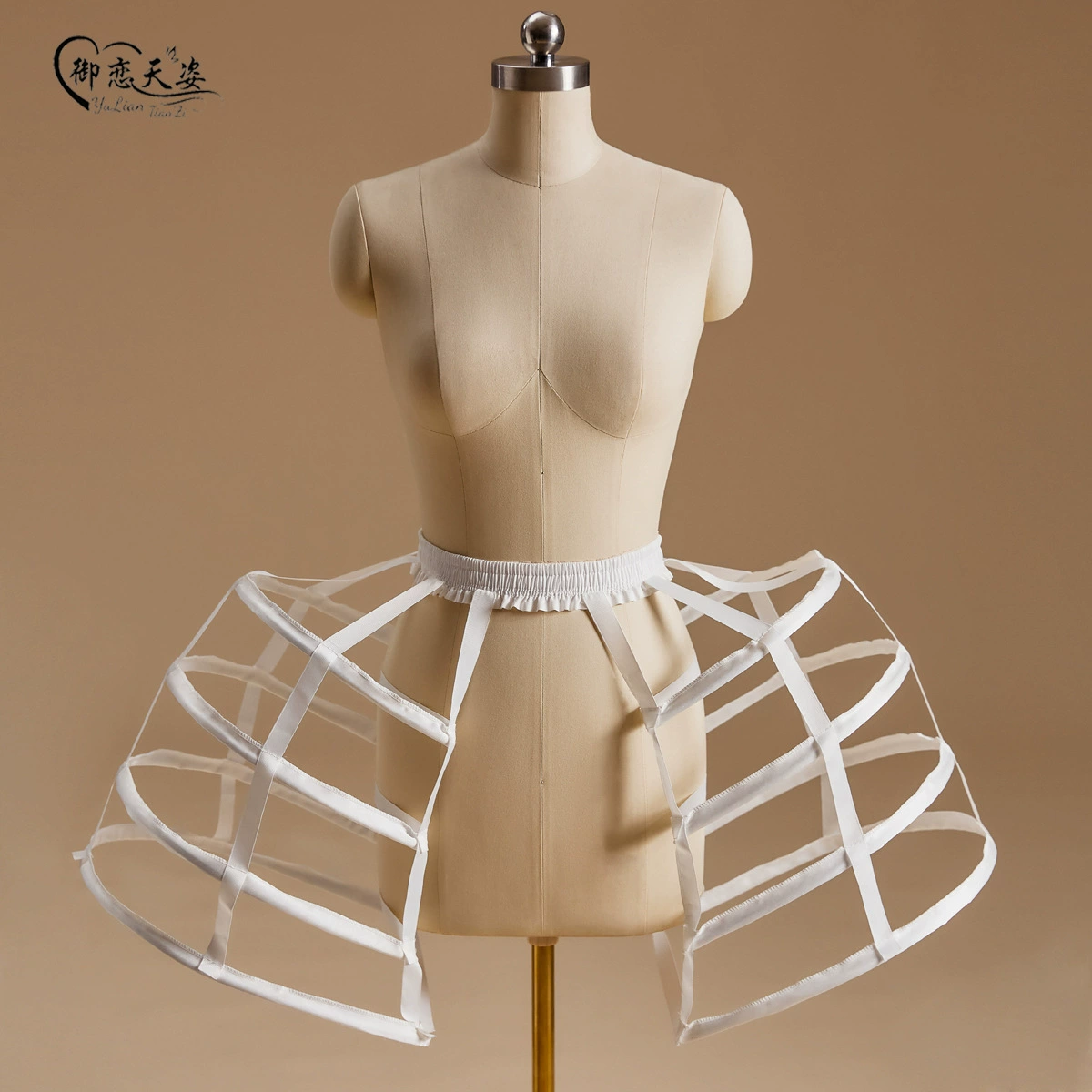 Оптовая торговля 4 круга двусторонняя атласная лента в стиле рококо юбка барокко полая клетка для птиц Lorita cos рубашка