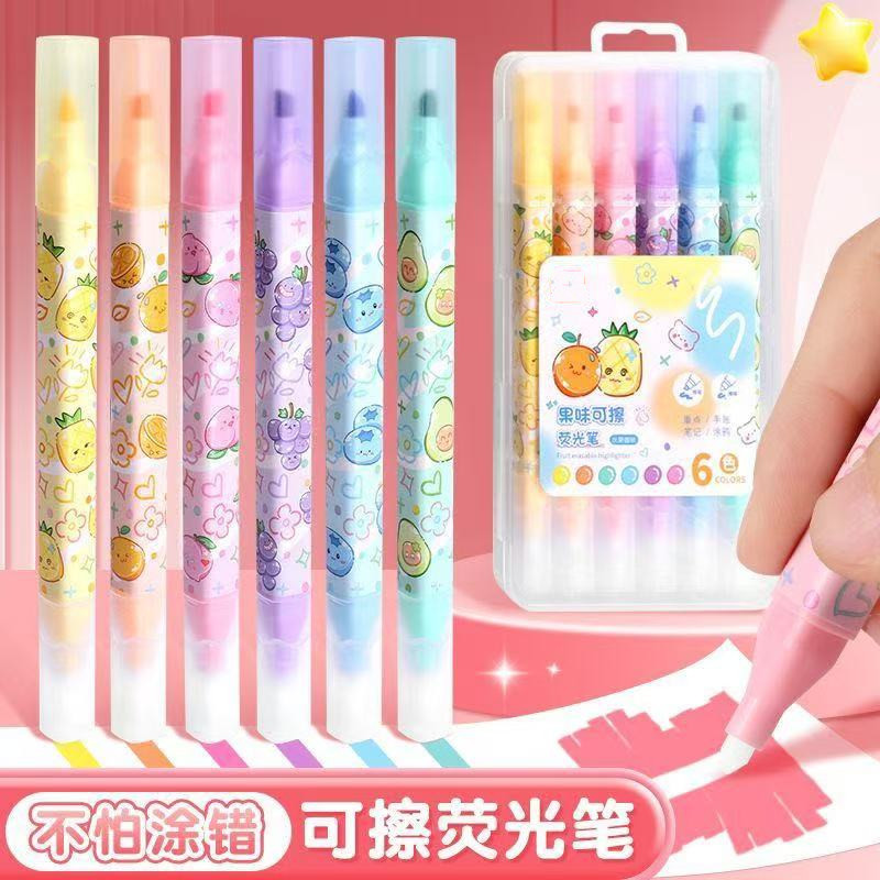 Two-color fluorescence erasable marker
