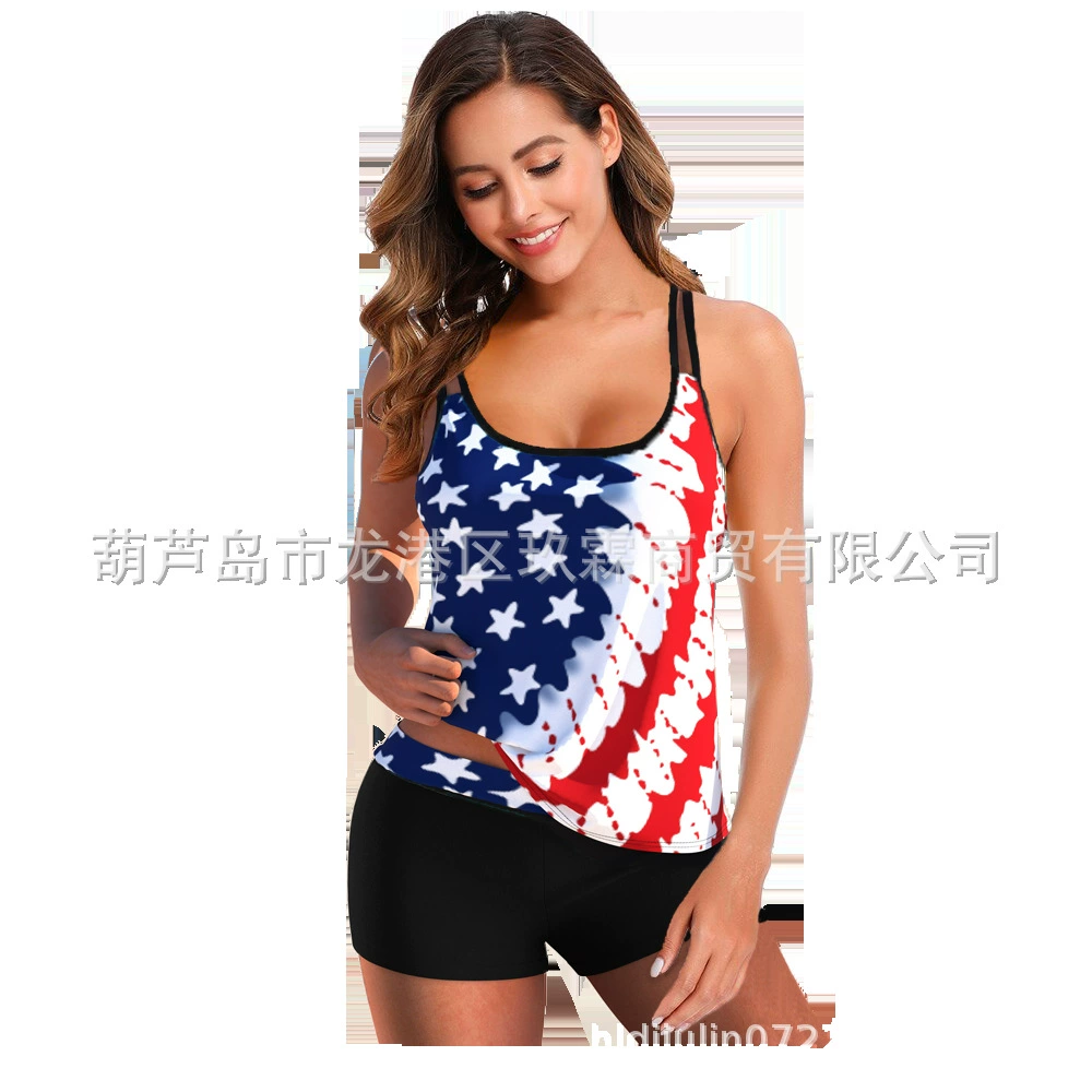 Summer swimwear, (Cross-border trading), plus size, city style, lifting effect