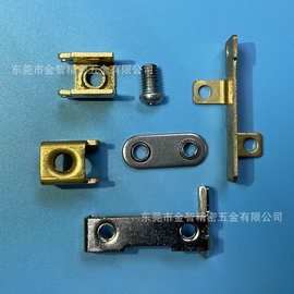 PCB黄铜接线柱大电流接线端子大功率压铆固定座紫铜开口OT鼻子