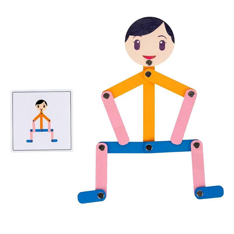 Deportes de educación temprana para niños, rompecabezas de villanos, ejercicio de iluminación, coordinación mano-ojo, concentración, creación de imaginación, juguetes educativos