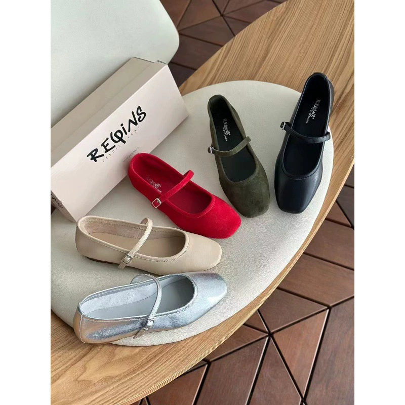 Французские нишевые винтажные женские одиночные туфли Мэри Джейн