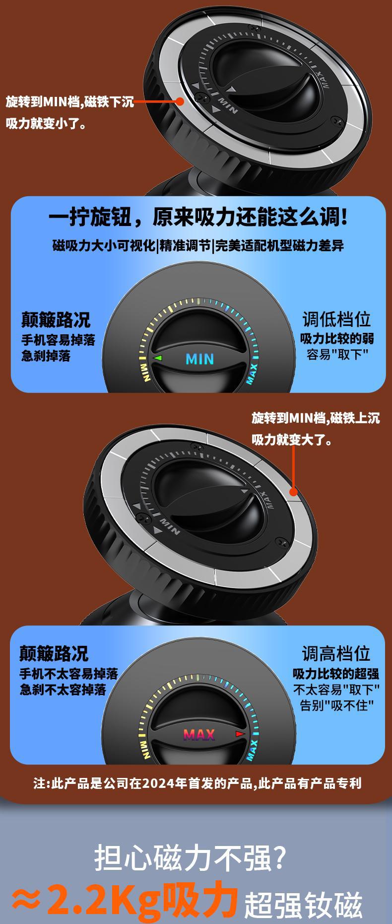 Magsafe Magnetic Car Mobile Phone Holder 17mm Ball Head Suitable for Apple Mobile Phone Car Navigation Holder Cross-Border