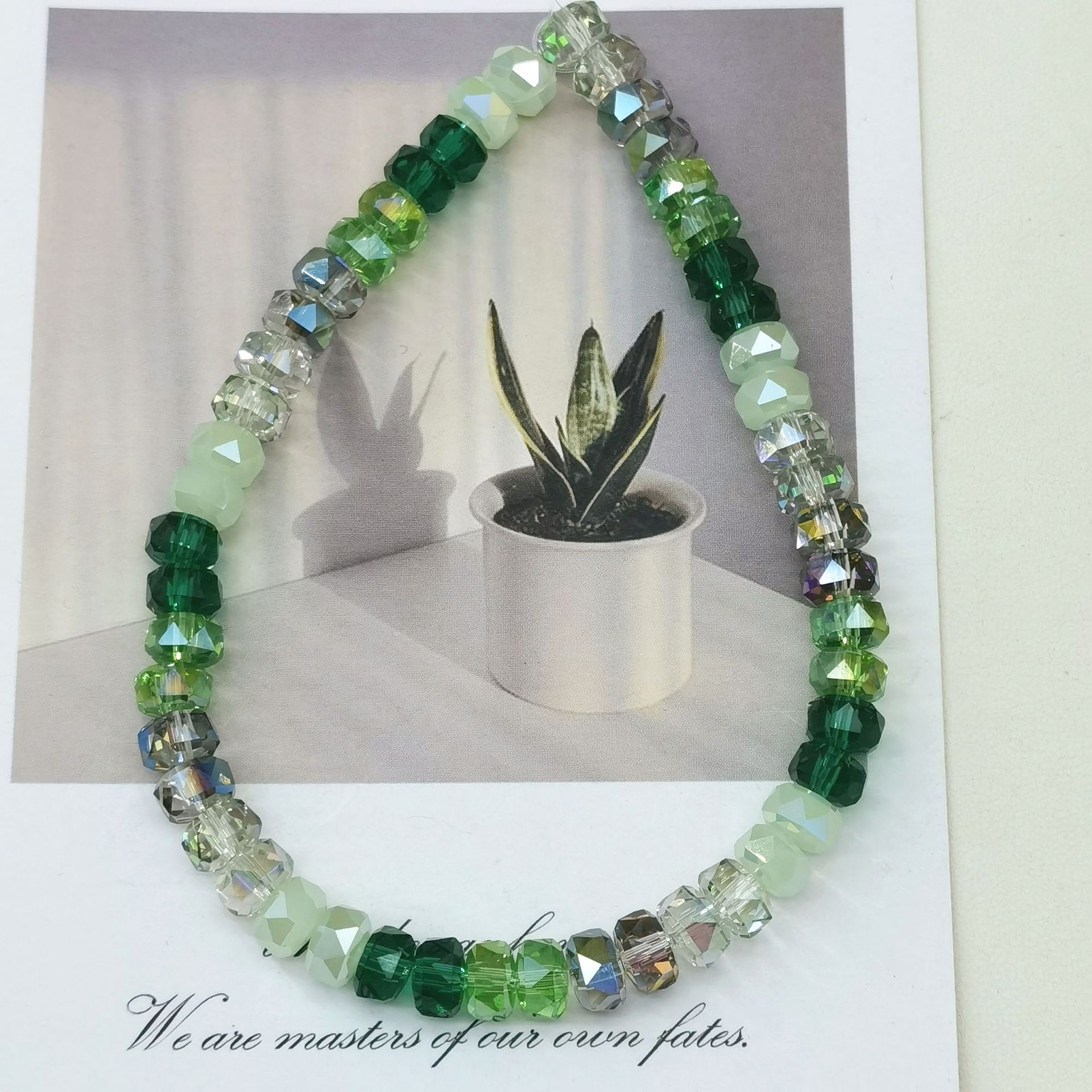 8mm Rainbow Wheel Jingjing Diy Jewelry Este embrión Vidrio Cristal Jewelry Pulsera Collar Moda Jewelry Accesorios dispersos