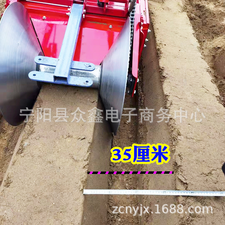 小型开沟机农用手扶车带草莓起垄机 小型烤烟筑埂机 农用开沟机