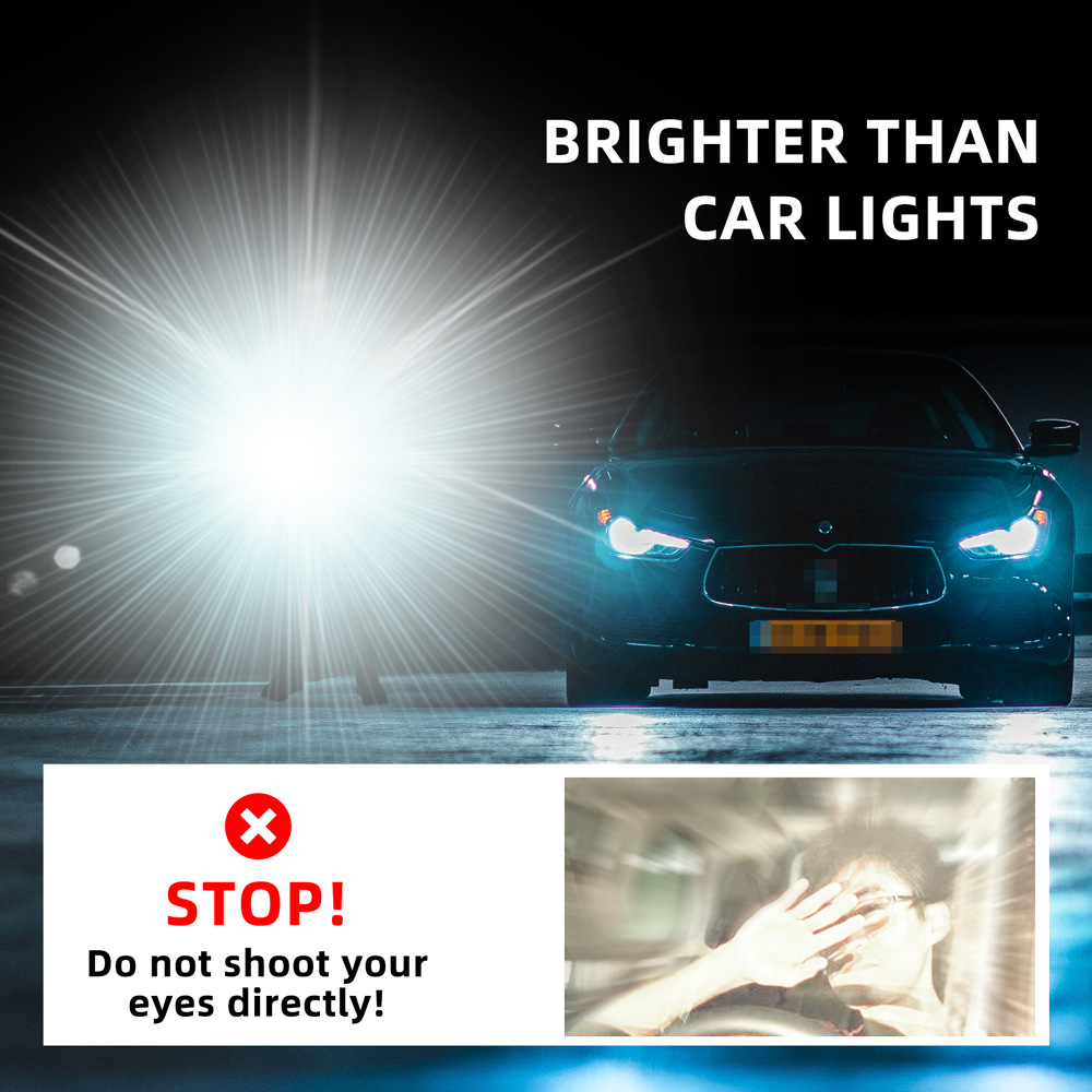 Description Picture 2 of item800W outdoor laser lamp beads with fluorescent long-distance illumination aluminum alloy USB-rechargeable LED flashlight