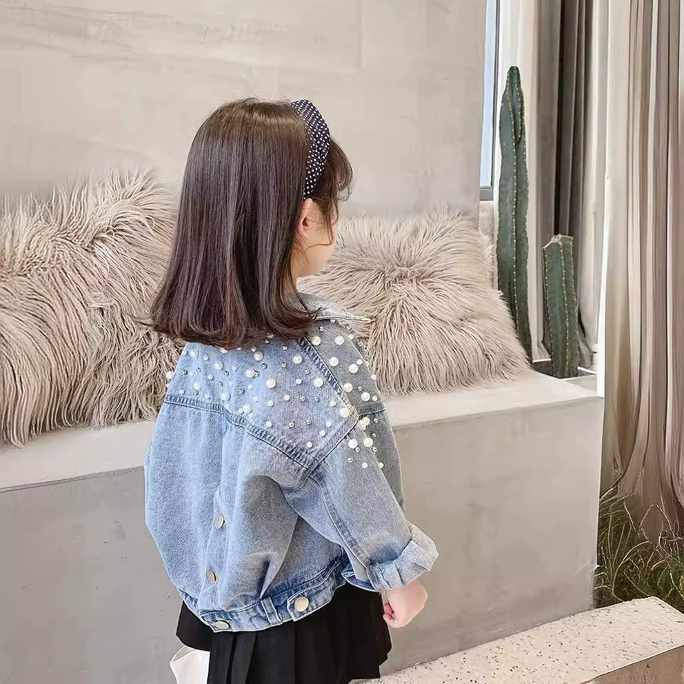 Children's autumn denim jacket, 2021 collection, children's clothing, Korean style, western style