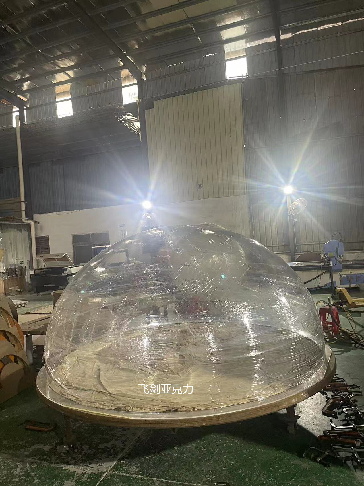 飞剑亚克力透明罩子半圆球二分之一防护罩装饰罩子
