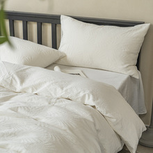 出口日本｜原棉不染色全棉四件套床单被套A类民宿酒店床品4极简