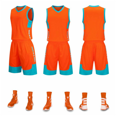 Basketball clothes suit customized Jersey student match train Basketball jersey Printing children vest Basketball Club