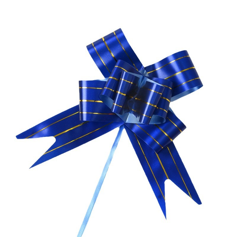 Comercio extranjero transfronterizo 50 tres arcos de alambre de oro mano de flores regalos de Navidad paquetes de regalos decoración de flores tiradas cinta