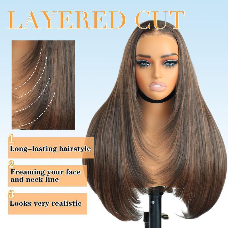 Synthetic Lace Front 9x7inch Lace Front Wig Glueless Ready to Wear