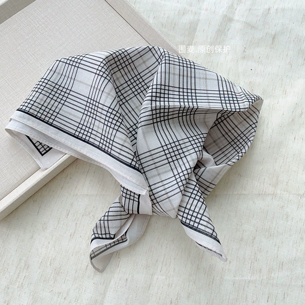 White plaid