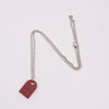 Necklace for beloved hip-hop style, detachable constructor heart shaped, pendant, European style, wholesale