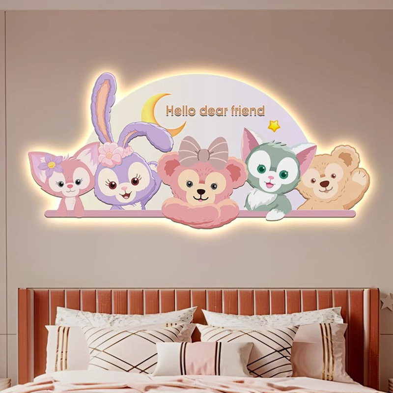 Cartoon sconce for children's room for bed for bedroom