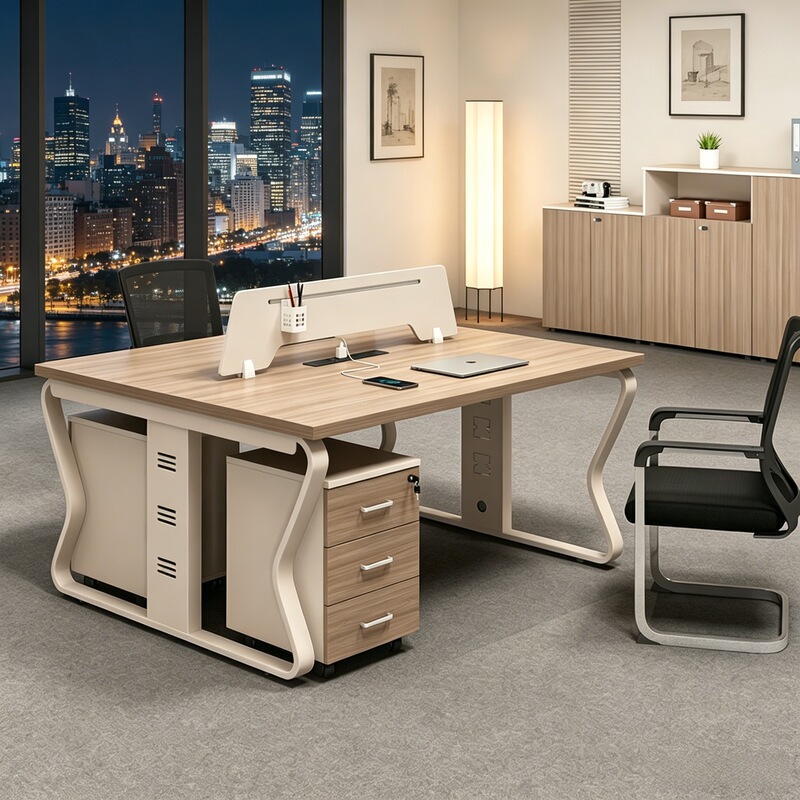 Staff office desk, modern minimalist workstation, office desk and chair set for 1/2/4 people, computer desk Staff office desk, modern minimalist workstation, office desk and chair set for 1/2/4 people, computer desk