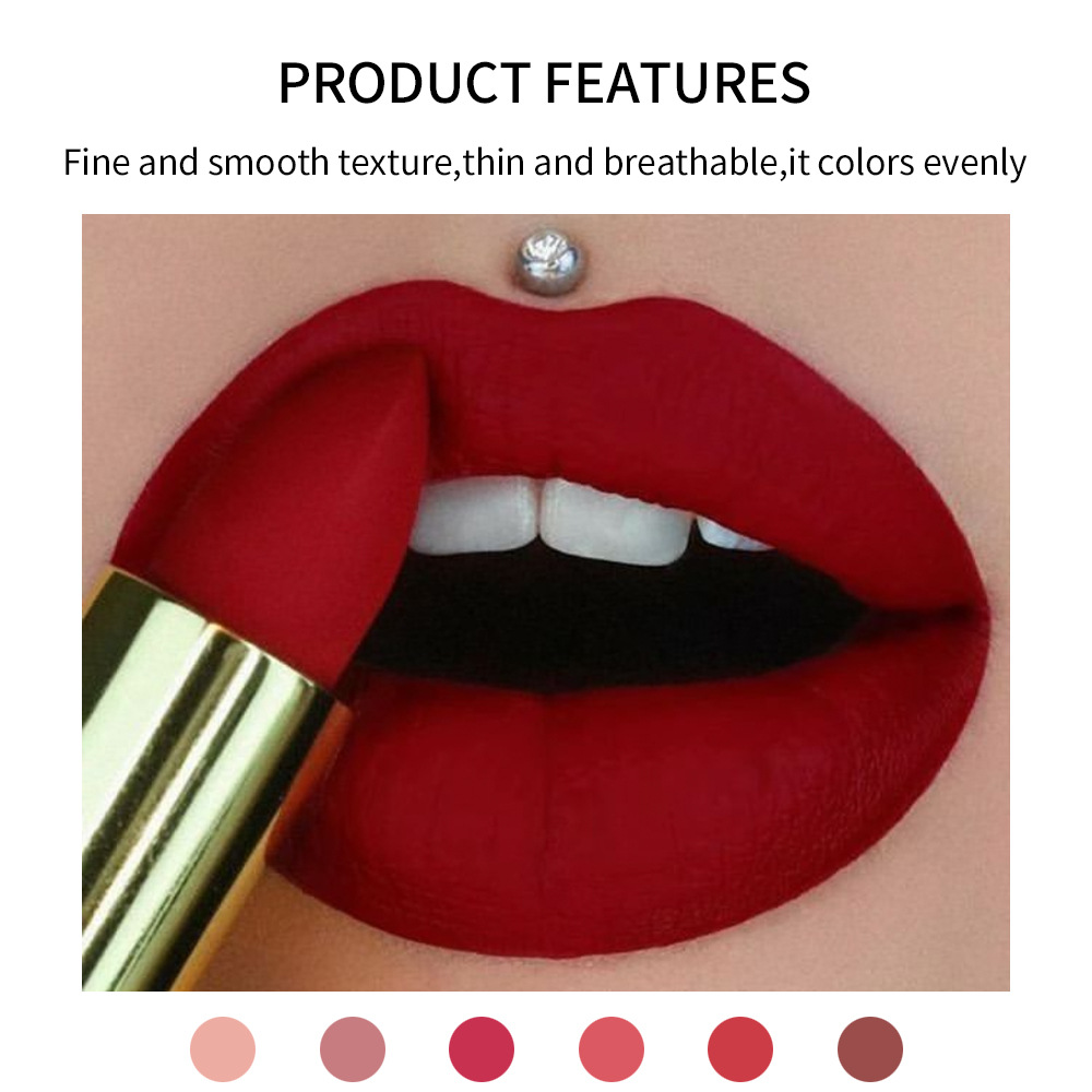 Langanhaltender Matter Lippenstift Für Perfektes Make-up_voghion.com
