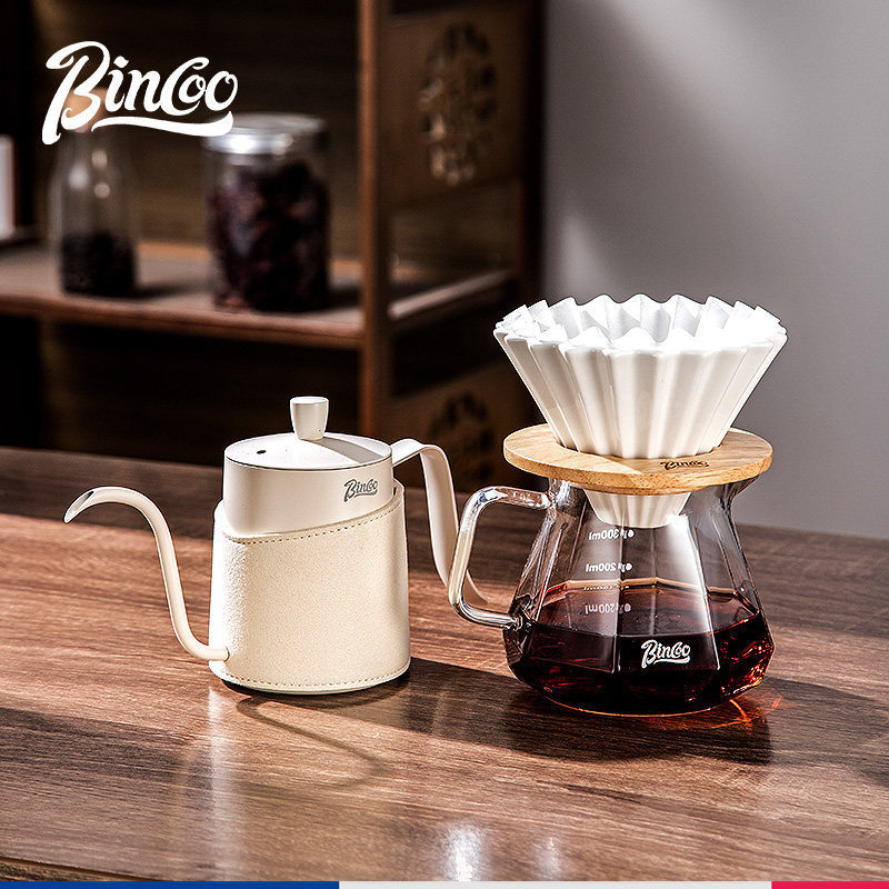 Bincoo Hand-Brewed Coffee Pot Set for Home Use, Petal Filter Cup, Drip Filter Sharing Pot Combination, Manual Brewing Equipment Bincoo Hand-Brewed Coffee Pot Set for Home Use, Petal Filter Cup, Drip Filter Sharing Pot Combination, Manual Brewing Equipment