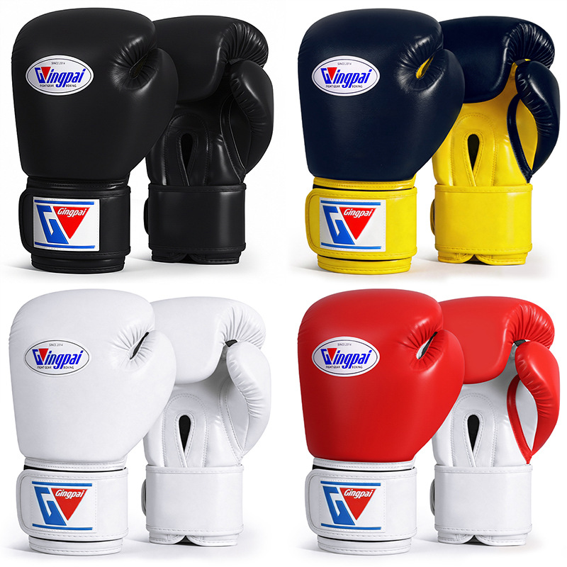 Professional Boxing Gloves for Children and Adults, Suitable for Men and Women, Muay Thai Training Gloves, Sanda Punching Bag Competition Fighting Gloves, Thickened