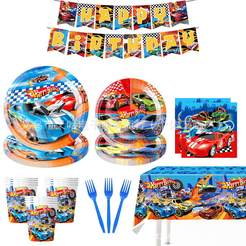 Hot Wheels Party Paper Plates Napkins Tablecloth Racing Tableware Hotwheels Birthday Supplies Desktop Birthday Party Hot Wheels Party Paper Plates Napkins Tablecloth Racing Tableware Hotwheels Birthday Supplies Desktop Birthday Party