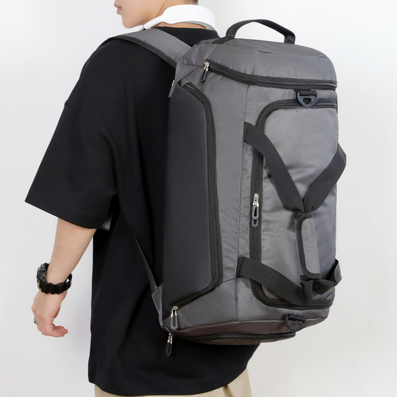 Bolsa de fitness, mochila de entrenamiento anti-salpicaduras, bolsa de deporte, bolsa de viaje portátil con separación en seco y húmedo con almacén de zapatos