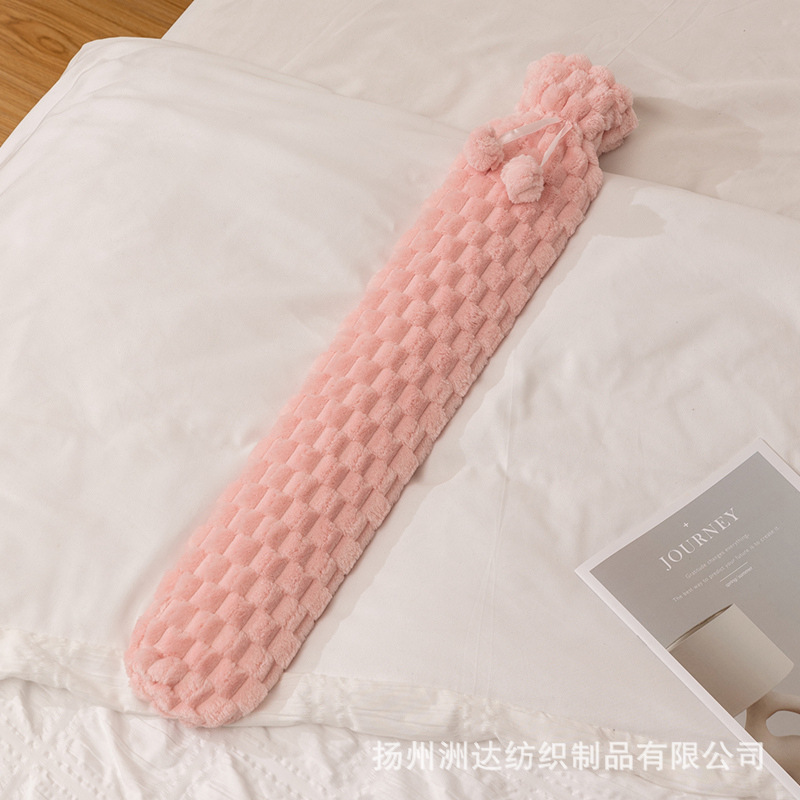 Bolsa de agua caliente almohada larga almohada de abrazamiento para niñas dormir piernas de cama cama de peluche dormitorio de estudiantes de invierno