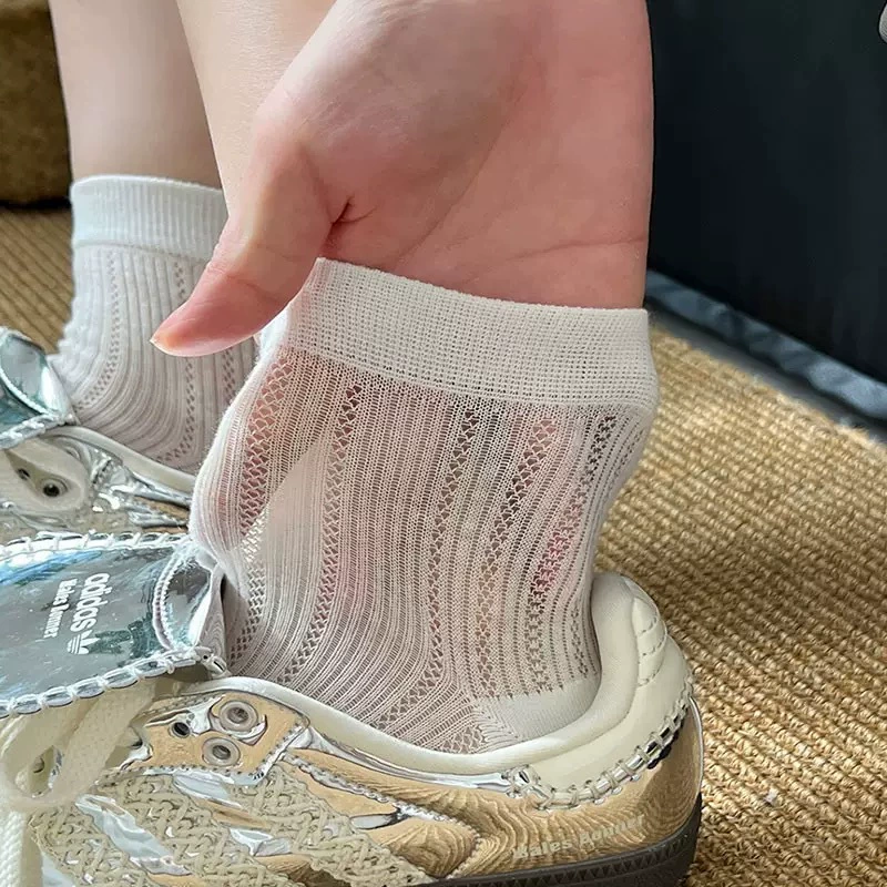 Lace breathable summer thin knee socks, mid-length, internet celebrity